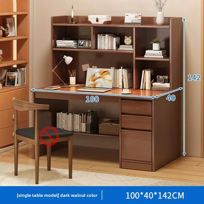 Aesthetic Desk Home Modern Simple Bookshelf Integrated Student Bedroom Learning To Write With Drawing Desk Office Computer Desk