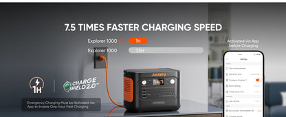 Jackery Explorer 1000 v2 Portable Power Station and  5M Extentsion Cord, Solar Compatible for Camping, RV, Emergencies