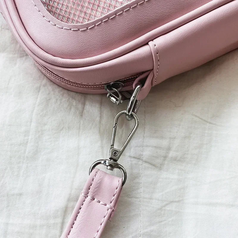 Female Ita Crossbody Bag Womens Transparent Messenger Bag Girls Cute-Lolita Shoulder Bags Teens Fashion Satchels Bag Ins