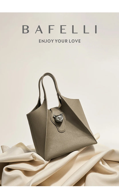 BAFELLI 2026 WOMEN'S HANDBAG TOTE TRAVEL BAGS GENUINE LEATHER CASUAL FASHION LUXURY BRAND UNISEX PURSE BUSINESS STYLISH DESIGNER