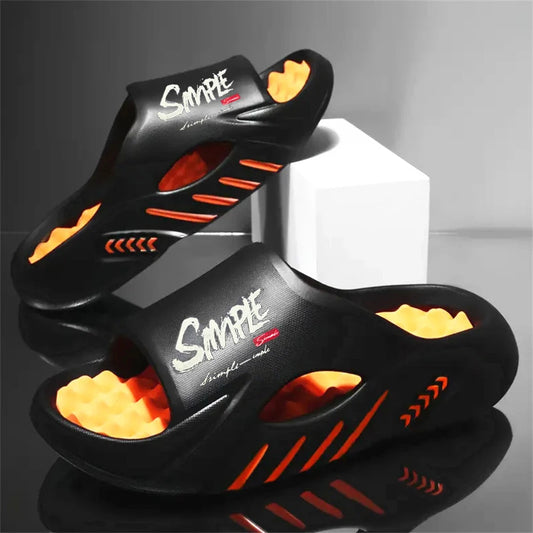 Men's Slippers EVA Non-slip Slides Fashion Casual Slippers Comfortable Men's Slides Sport Sandals Outdoor Hole Shoes Big Size
