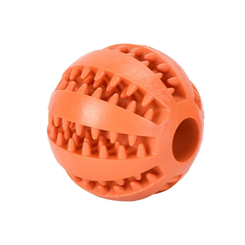 Interactive Silicone Rubber Ball for Dogs And Cats Puppy Chewing Toy Pet Tooth Cleaning Feeder Treat Ball Fun Chew Toy