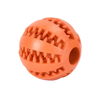 Interactive Silicone Rubber Ball for Dogs And Cats Puppy Chewing Toy Pet Tooth Cleaning Feeder Treat Ball Fun Chew Toy