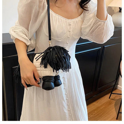 Unique Designer Purse and Handbags for Women Leather Shoulder Bag High Quality 3D Dog Shape Wedding Evening Clutch Bag Party Bag