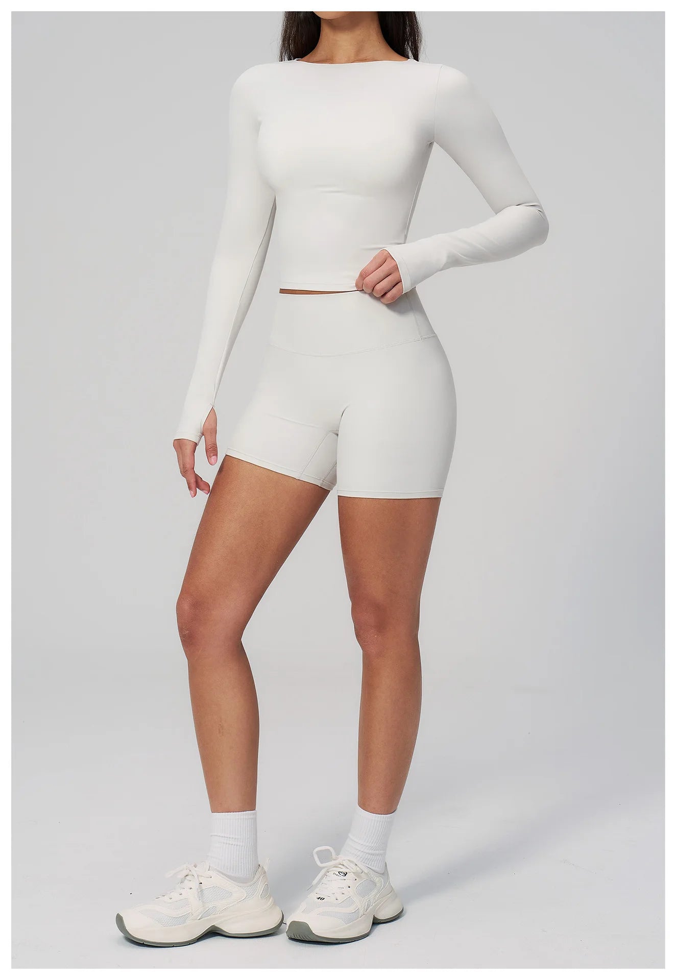 Yoga Set 2PCS Women Tracksuit Sportswear Workout Clothes Athletic Wear Gym Clothing Legging Fitness Top Long Sleeve Sports Suits