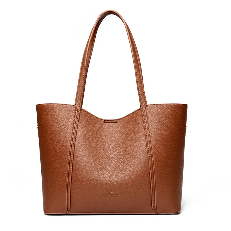 Luxury Designer Women Bags High Quality Leather Shoulder Crossbody Messenger Tote Bag Branded Large Handbag Purses for Female