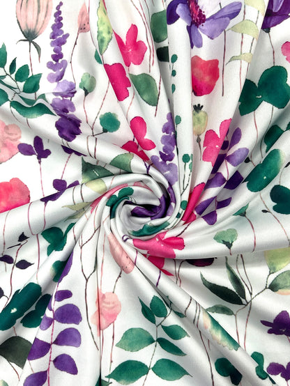 Women's Watercolor Floral Print Sleeveless Midi Dress Summer Casual Round Neck A Line Flowy Sundress