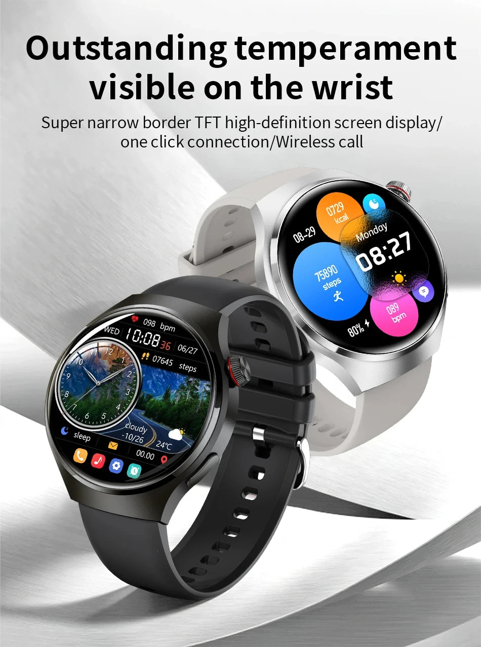 LAXASFIT 2026 New Smartwatch 1.52-inch HD Display Wireless Charging Bluetooth Calling Men's Sports Smart Watch