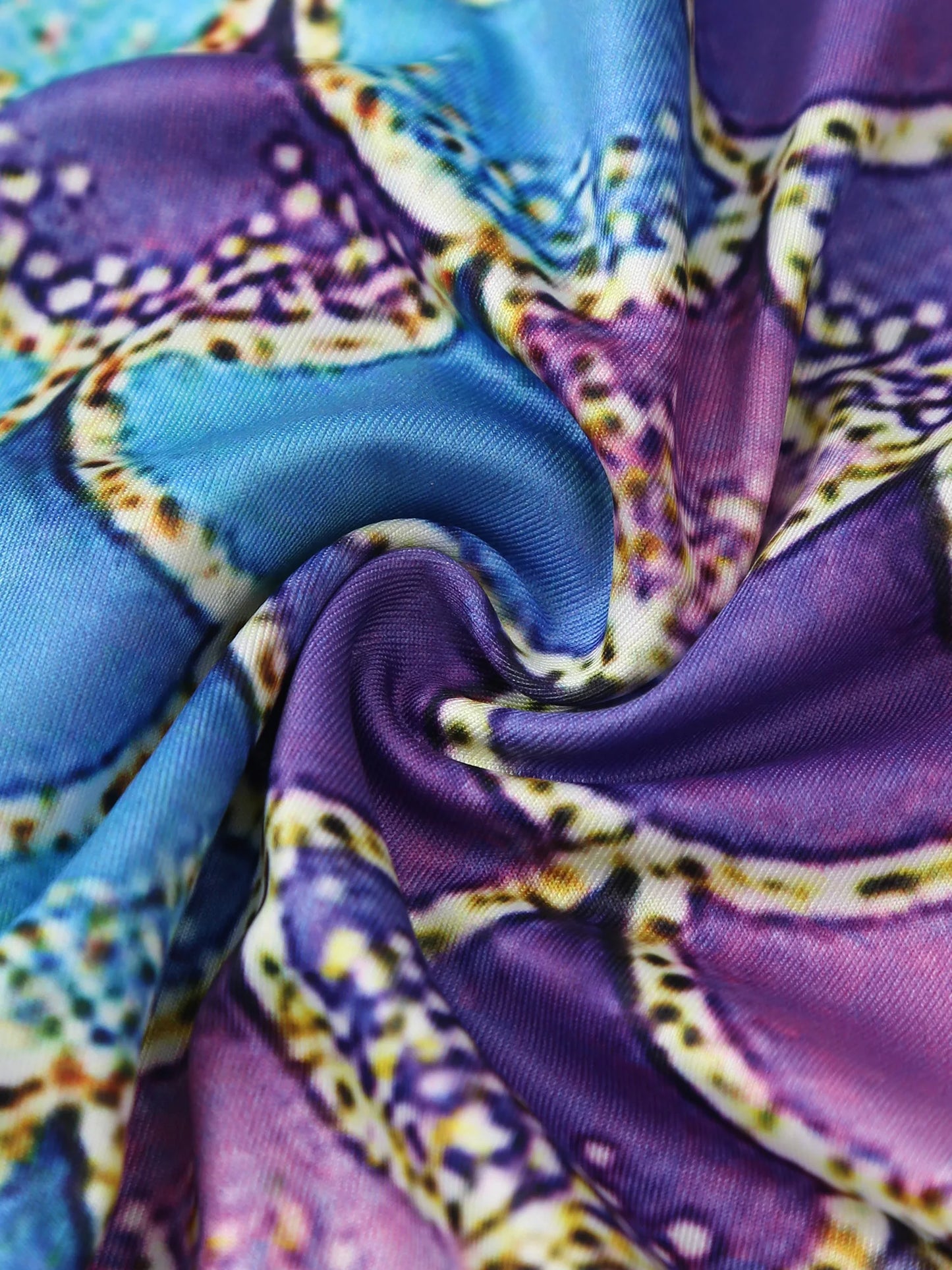 Womens Rash Guard One Piece Swimsuit Mermaid Fish Scale Print Long Sleeve Back Zipper Full Body Tops Sexy Swimwear Jumpsuit