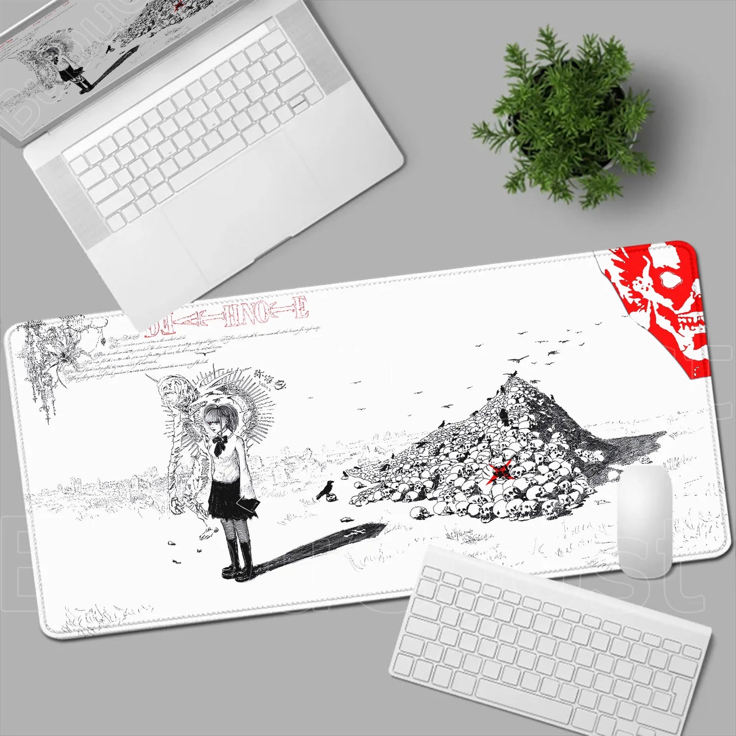 New Misa Amane Light Yagami Desk Mat Death Note Anime Mousepad Computer Gamers Lock Edge Mouse Pad Gaming E-sports Keyboard Pads