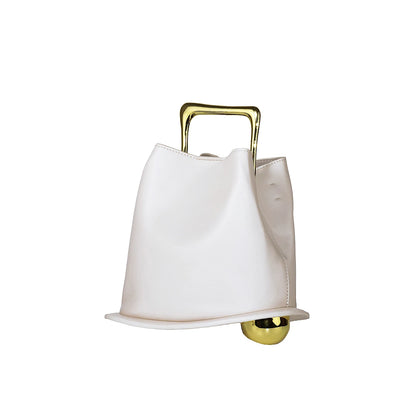 Fashionable Purses for Woman Silver Top-Handle Bags Hat Shape Handbags for Woman Shoulder Bags Evening Bags Luxury Designers