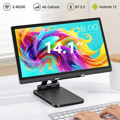 Global Version Real 14.1 inch Large Screen Tablet 256GB ROM Android 14 4G LTE 5G WiFi Tablets 14inch Планшет Laptop PAD 태블릿