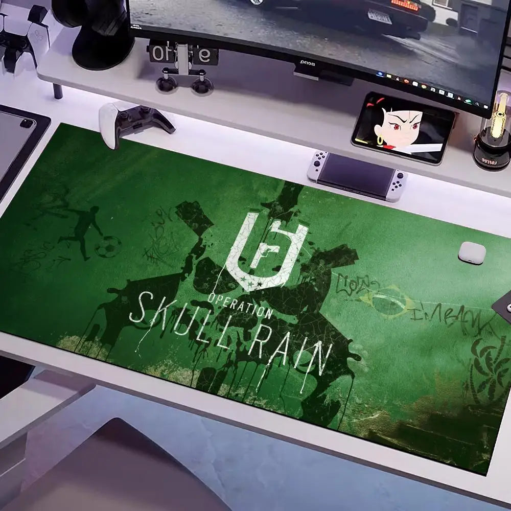 GAME Rainbow-six Mouse Pad Multiple Sizes Large Square Computer Office Game Table Mats Rubber Anti-slip Mousepads