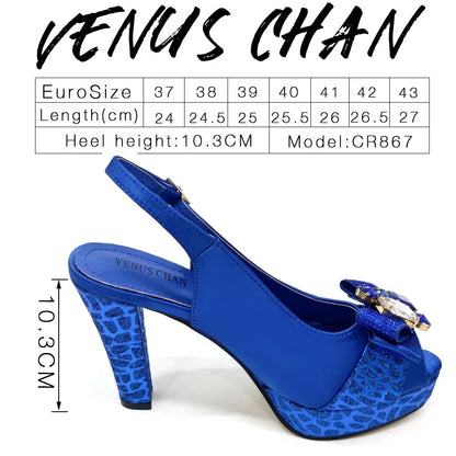 African Fashion Evening Shoes and Bag Italian Design Women's Shoes New Style High Heels Comfortable Women's Shoes and Bags