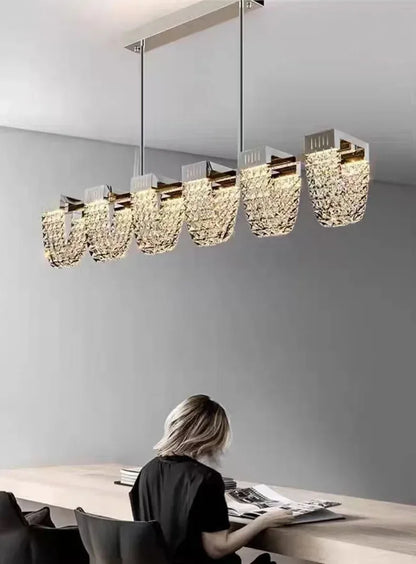 2025 New Home DecorationPendant Lights Luxury Crystal Living Room Chandelier Bedroom Pendant Lamp Ceiling Light  Indoor Lighting