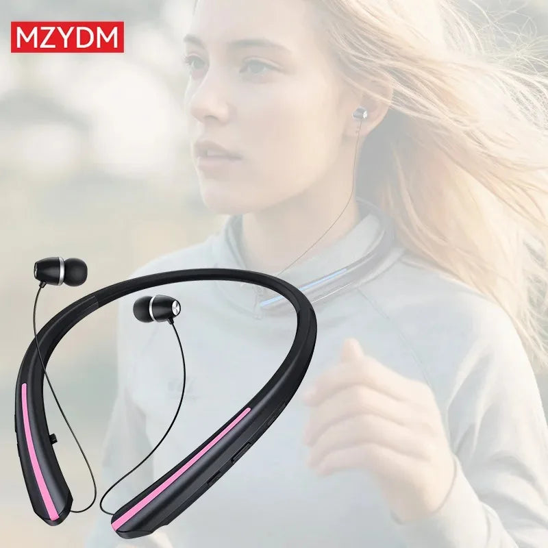 HX801 Bluetooth neckband headphones: High-fidelity stereo sound field, noise-canceling microphone