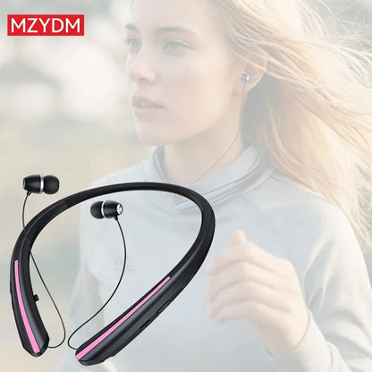 HX801 Bluetooth neckband headphones: High-fidelity stereo sound field, noise-canceling microphone