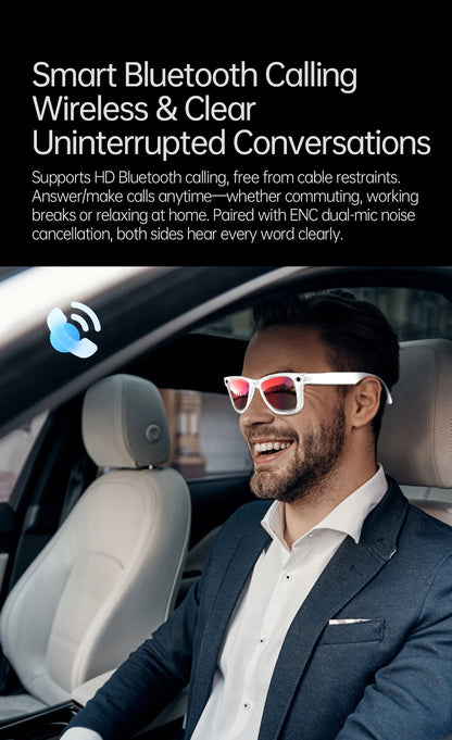 AI Smart Glasses with 8MP Camera Video Recording 100+ Languages Translation Sunglasses Bluetooth Call Music Play Men Women 2026