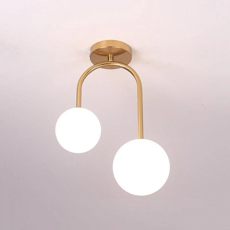 Nordic Glass Balls Ceiling Lights Restaurant Bar Home Decor Hanging Lamp Modern LED Living Room Bedroom Fixtures Indoor Lighting
