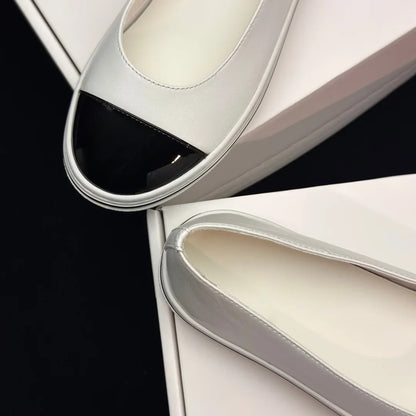Luxury Brand Commuter Shoes Women's Slip-on Versatile Casual Shoes Casual Shoes Lambskin Material Stylish Casual Flat Shoes