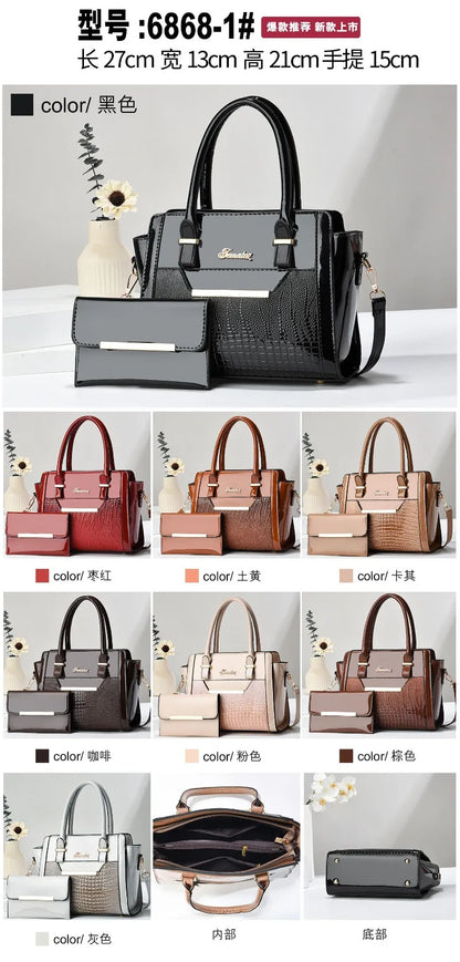 2025 New High Quality Pu Leather Messenger Bags for Women Luxury Designer Shoulder Crossbody Bags Ladies Purses and Handbags