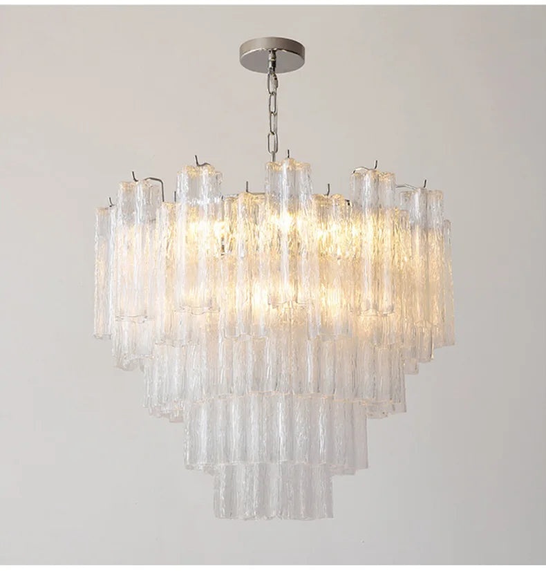 Luxury Glass Pendant Ceiling Light Fixture Chandelier Led Ceiling Lamp Modern Hanging Chandelier Lights Salon Chandeliers Lustre