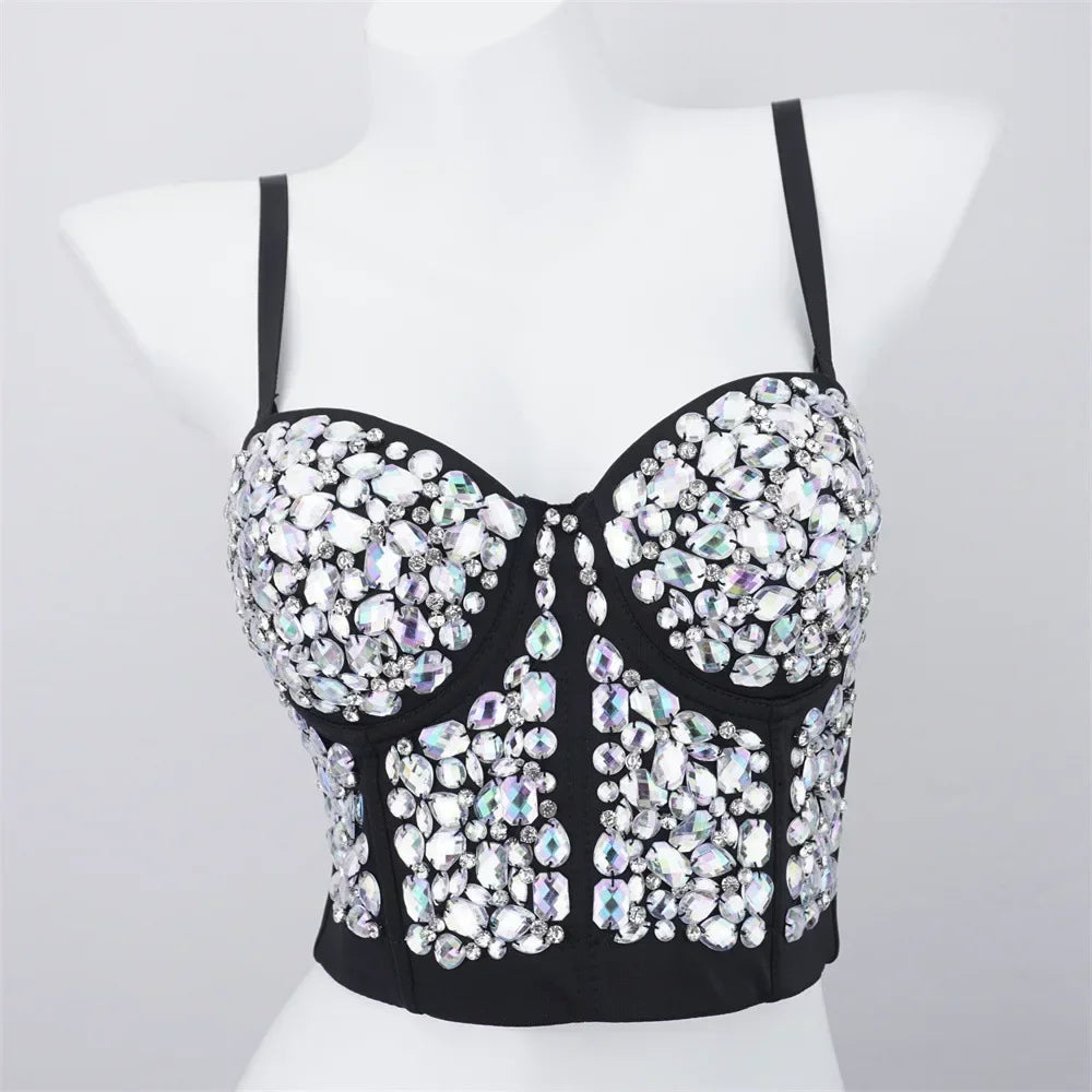 Sexy Party Corset Tops Woman Tank Streetwear Camis Bustier Fashion y2k Crop Top Women Clothes Summer Club Shirt Ladies Bra Blusa