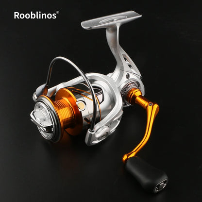 ROOBLINOS TC Spinning Fishing Reel 10KG Max Drag 5.2:1 Gear Ratio Stainless Steel Main Shaft Ball Bearings Freshwater Saltwater