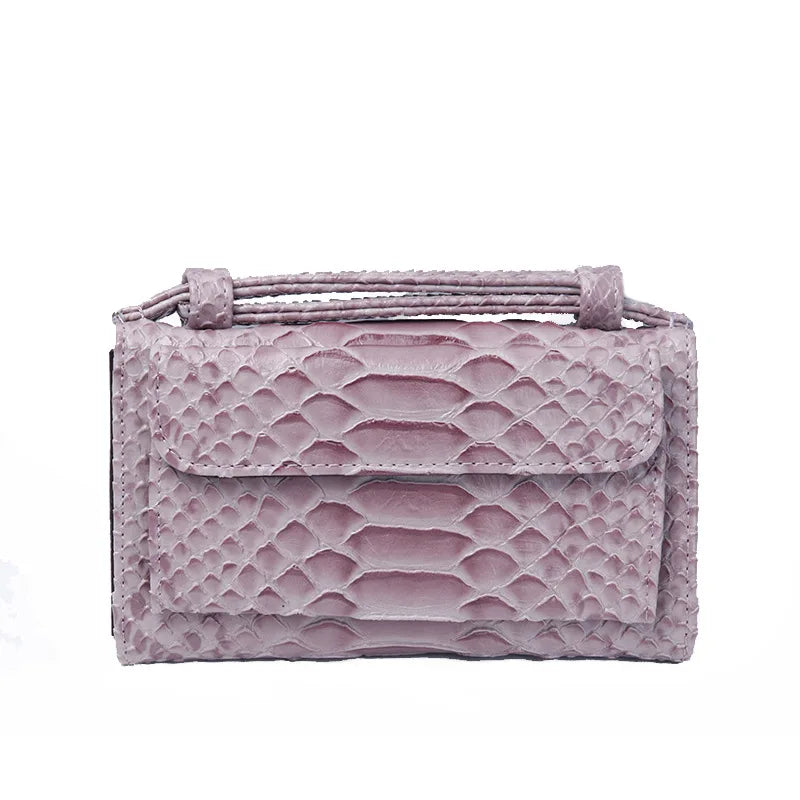 Luxury Snake Pattern Chain Flap Handbags Evening Clutches Crossbody Messenger Shoulder Bags Women Female Ladies Luxurious Purses