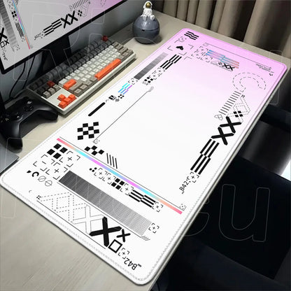 Cartoon Mouse Pad Pink CSGO Print Stream Gamer Mousepad 400x900mm Antislip Keyboard Mouse Mats Rubber Deskmat Gaming Accessories