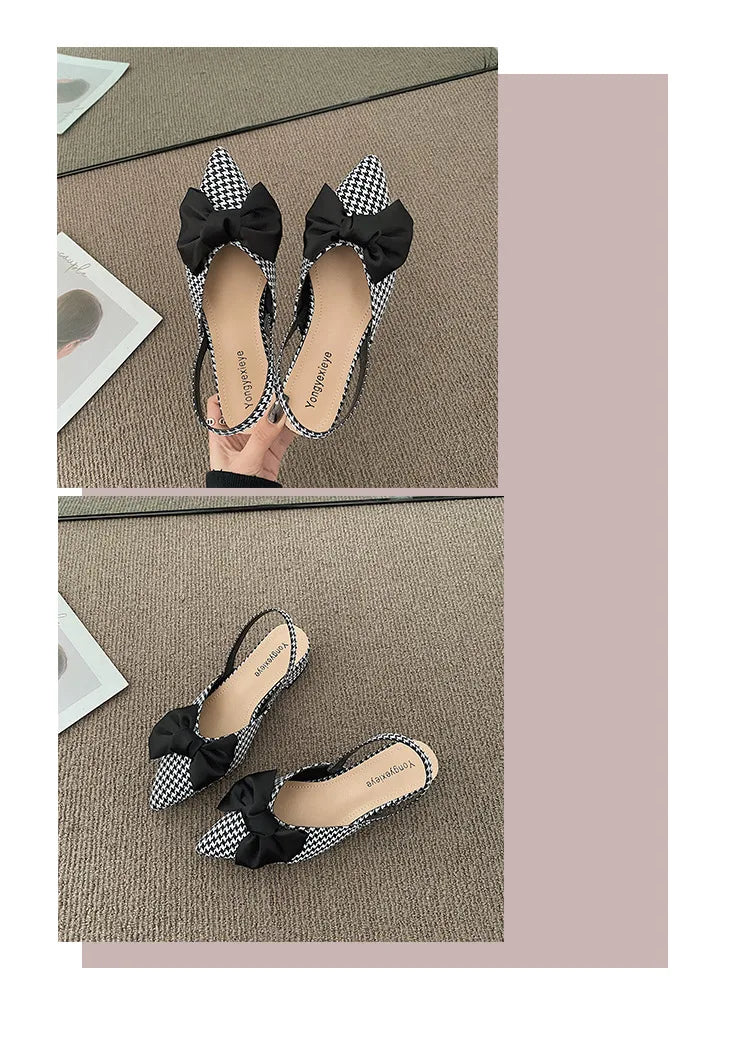 maogu Bow Polka Dot Pointed Toe Stiletto Sandals Luxury Sandals Women Designers Elegant Party Sandal 2023 Fashion Women Shoes 39