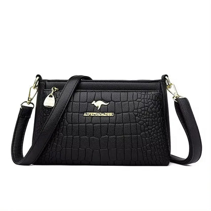 Genuine Soft Pu Leather Handbags for Women Vintage Shoulder Tote Bag Luxury Designer Ladies Large Capacity Purse Bags Sac A Main