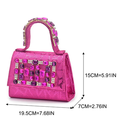 Fashion Women Shoes and Bags To Match Set Nigeria Party African Shoe and Bags Set for Wedding Rhinestone Elegant Pumps for Lady