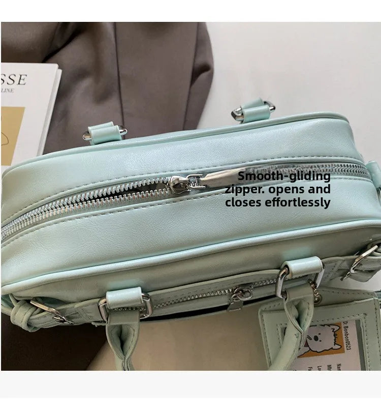 Stylish Design Glossy PU Sqeare Shoulder & Crossbody Bags Solid Zipper Hot Trendy Designer Style Handbags for Women 2025 New