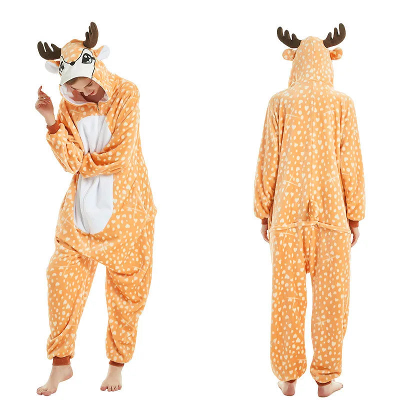 Kigurumi Unicorn Cartoon Onesies Kids Children Animal Pajamas Jumpsuits Women Men Sleepwear Onepiece Anime Cosplay Costumes