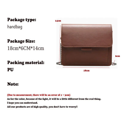 Designer Bag Luxury PU Leather Crossbody Handbag for Women Travel Handbag Fashion Shoulder Messenger Bag Ladies Small Flap Bags