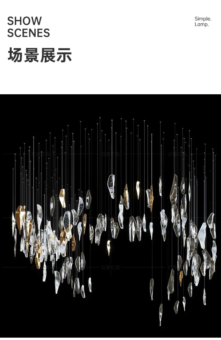 Nordic home decor dining room Pendant lamp lights indoor lighting crystal lamp hanging light chandelier lamps for living room