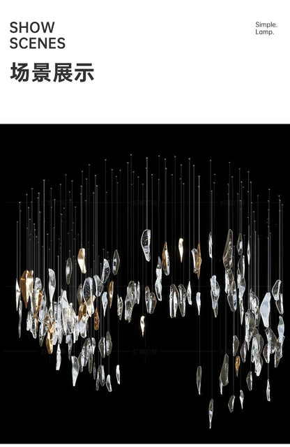 Nordic home decor dining room Pendant lamp lights indoor lighting crystal lamp hanging light chandelier lamps for living room