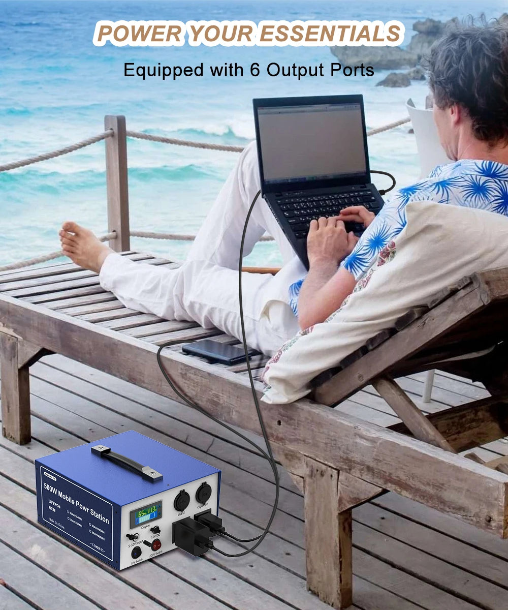 12v50AH Lifepo4 battery Portable power station 60AH Lithium Inverter 220V 500W For Outdoor Camping available mobile 30AH 25AH