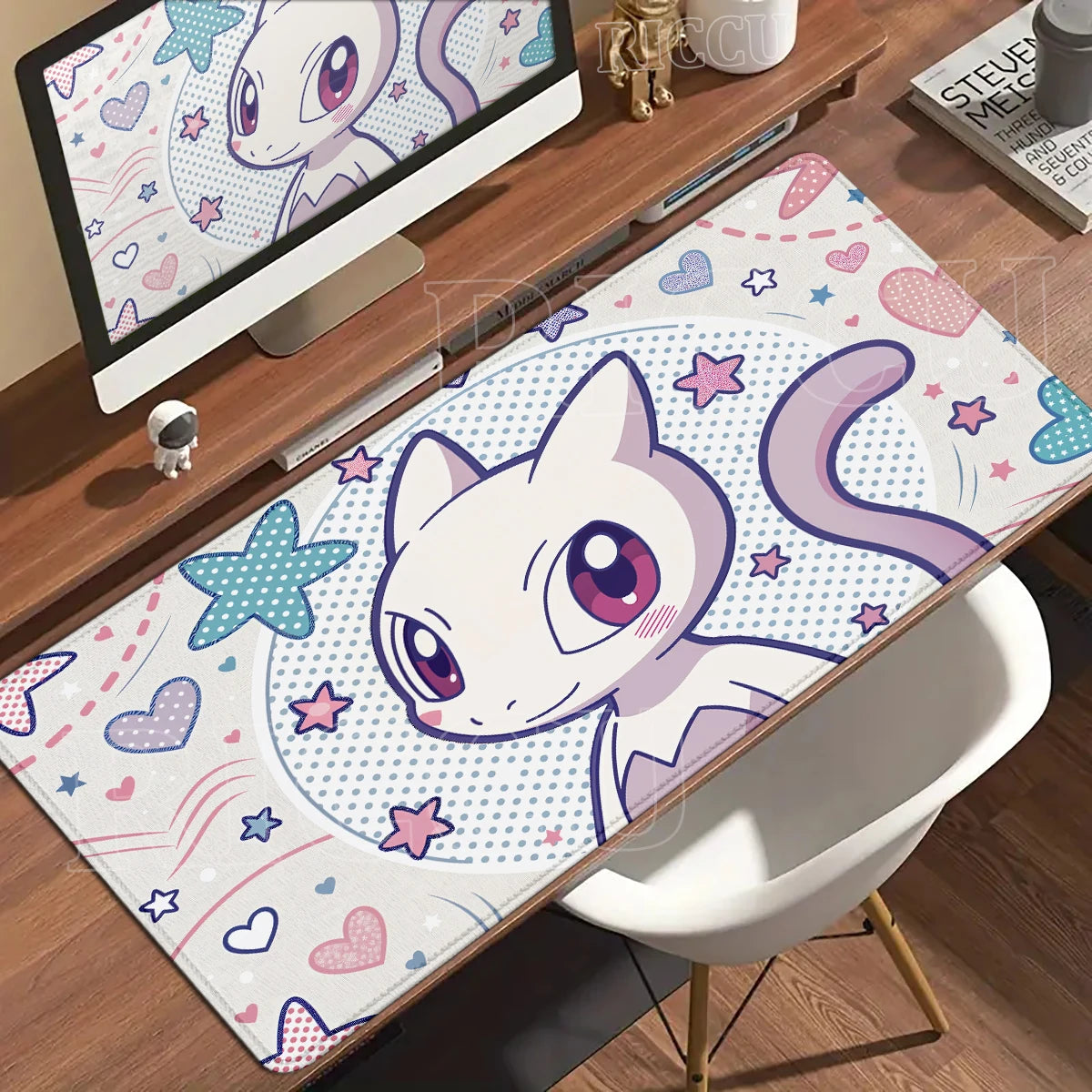 Gaming Mouse Pad Large Rubber Keyboard Desk Mat Anti-slip Gamer Playmat Laptop PC Accessories Carpet Mewtwo P-Pokemon Mousepad