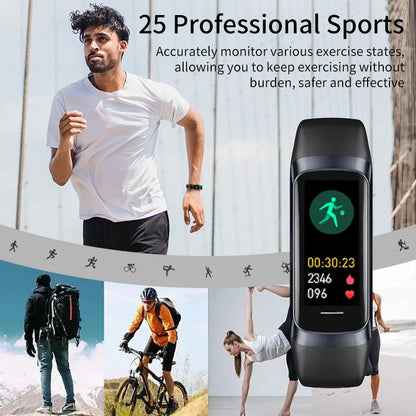 LIGE 1.1 Inch Amoled Heart Rate Monitor Smart Bracelet Wristband Slim Smart Watch Men Women Waterproof  Fitness Tracker Band