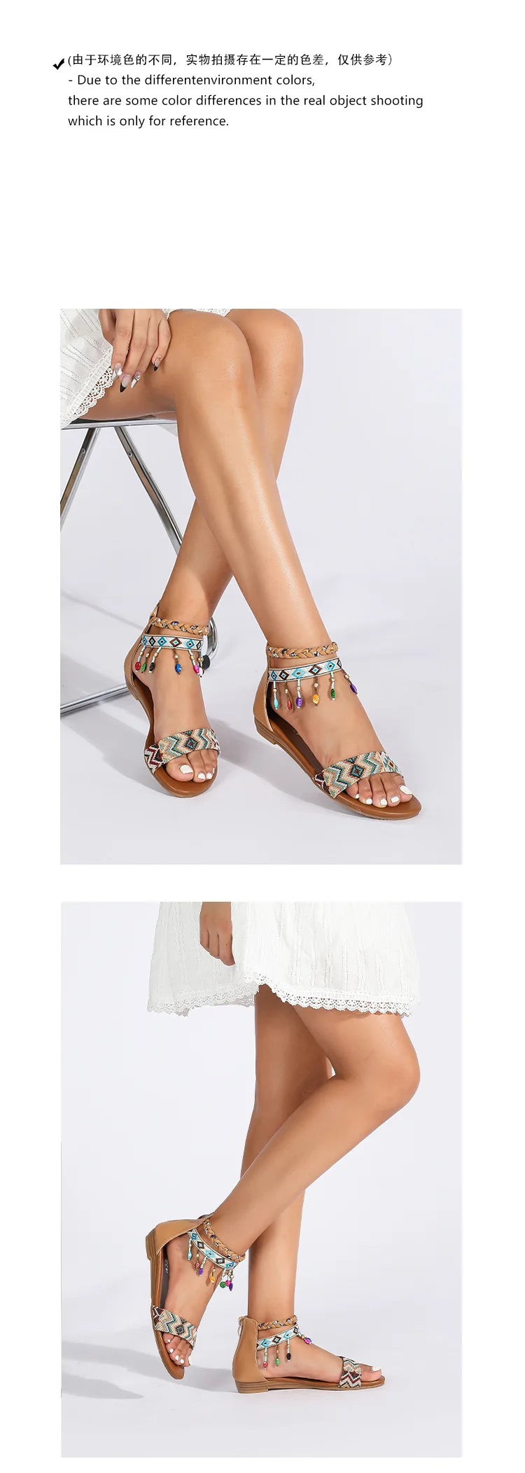 High quality leather flat sandals for women 2.5cm low heel vintage print new summer 2026 36 42 open toe casual shoe black brown