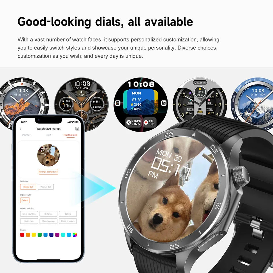 2025 New For OPPO Watch X2 GPS Smart Watch Men High-end Business Men Bluetooth Call IP68 Waterproof Fitness Tracker Smartwatches