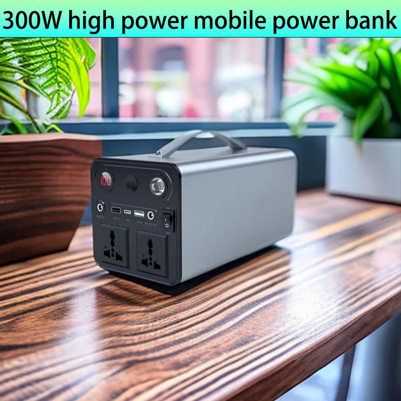 150W 300W 110V 220V Portable Power Station Solar Generator 45Ah 84Ah Power Station Emergency Power Bank for Home Camping