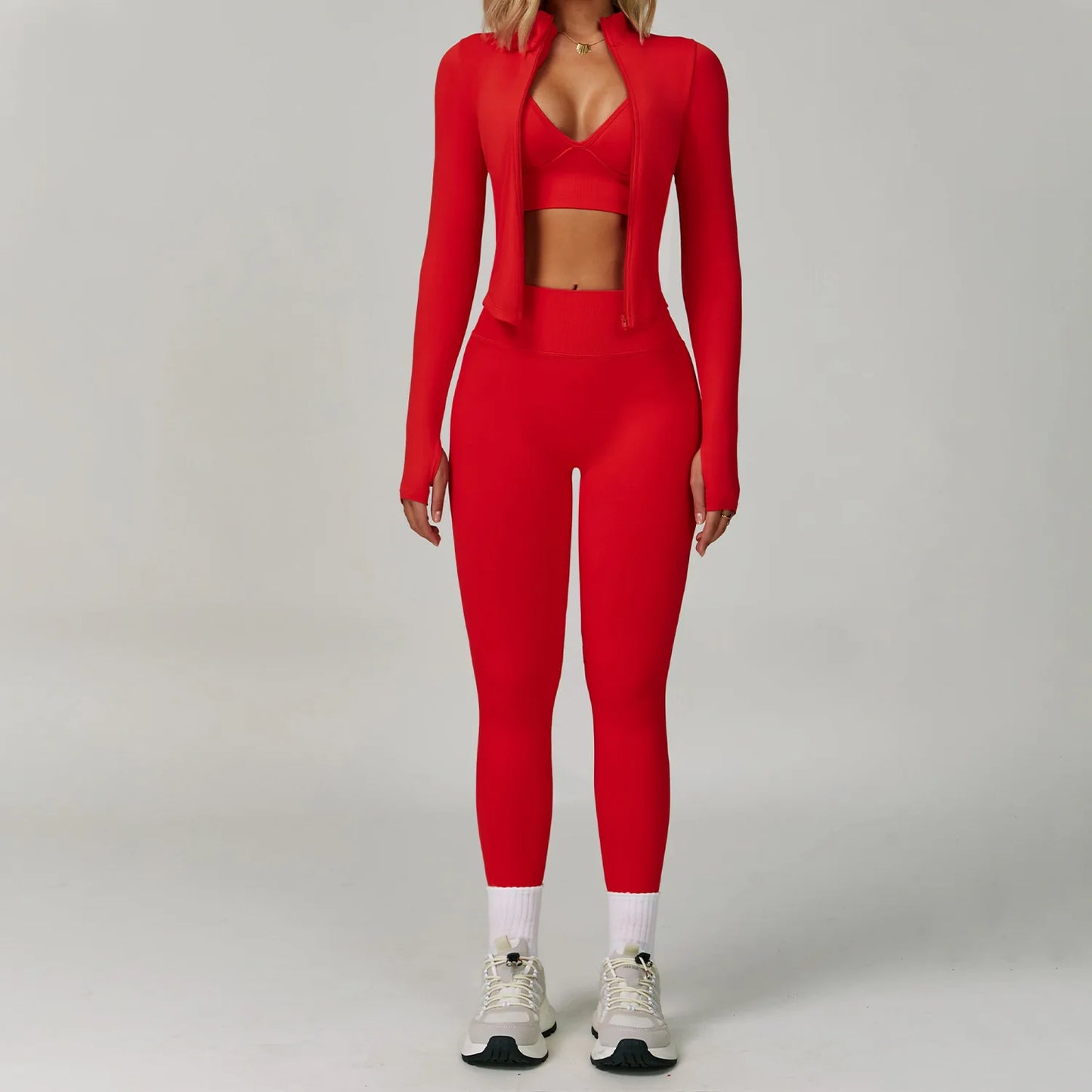 2/3PCS Seamless Sport Yoga Set Women's Breathable High Waist Fitness Sportwear Women Sports Underwear Set Gym Workout Clothes