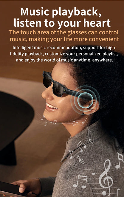 2026 4K Smart Glasses AI Translation Color-changing Lenses High-definition Voice Call Music Local Open-ear Audio Smart  Glasses