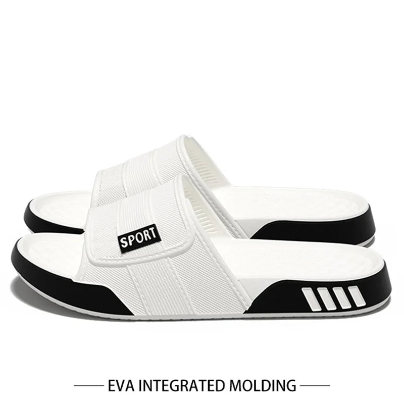 Big Size 40-47 Soft Bottom Sports Eva Slippers Men's Summer Fashion Indoor Outdoor Home Shallow Slippers Man Streetwear Sandals