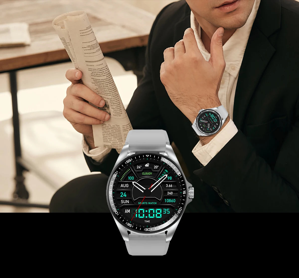 Smart Watch 2 in 1 with Headphones AI Voice Assistant Bluetooth Call Health Monitor DIY Wallpaper 1.46inch HD Screen Wristwatch