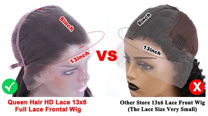 Queen Hair Body Wave True HD Lace 13x6 Lace Front Wig Brazilian Virgin Human Raw Hair For Woman Invisible Best Lace Frontal Wigs