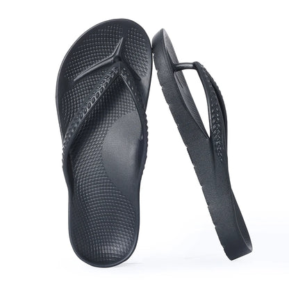 Asgard Summer Flip Flops Comfort Non-slip Flat Rubber Sandals With Stretchable Strap Unisex Cozy Casual  Beach Vacation Slippers